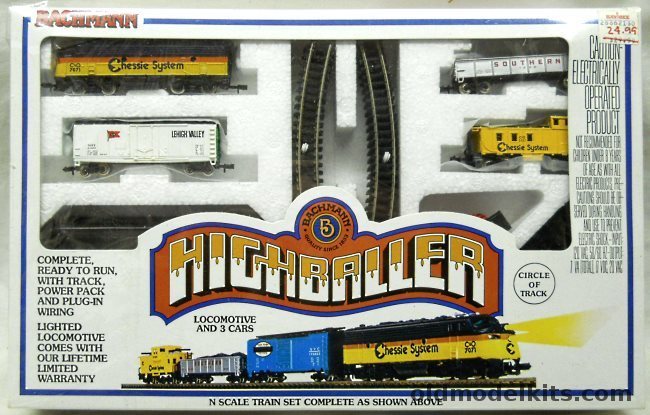 Bachmann N Highballer Electric Train Set - N Scale, 24301 plastic model kit